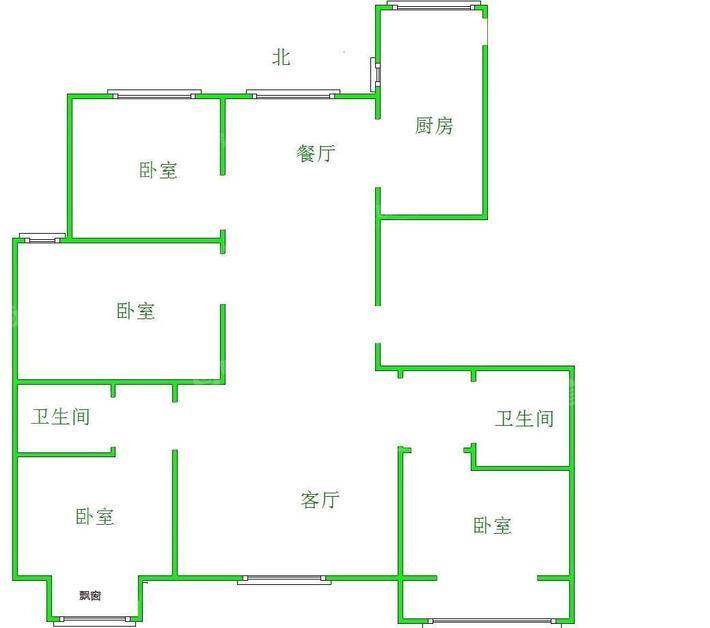 天成熙园一期4室2厅2卫138㎡
