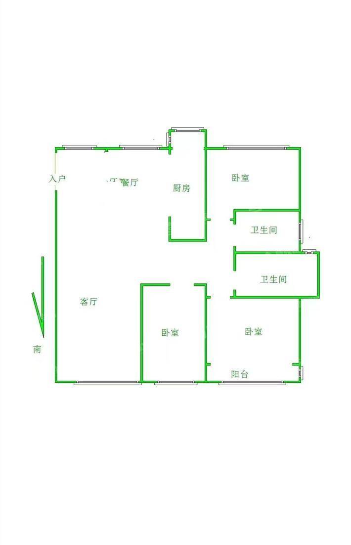 禧福荷堂A区3室2厅2卫137㎡