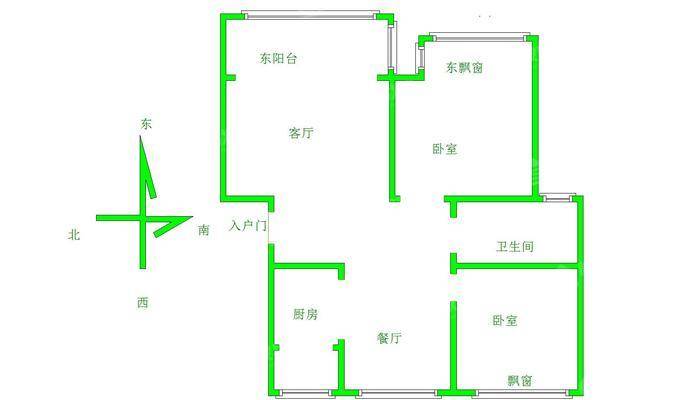 盛泽城市花园2室2厅1卫91㎡