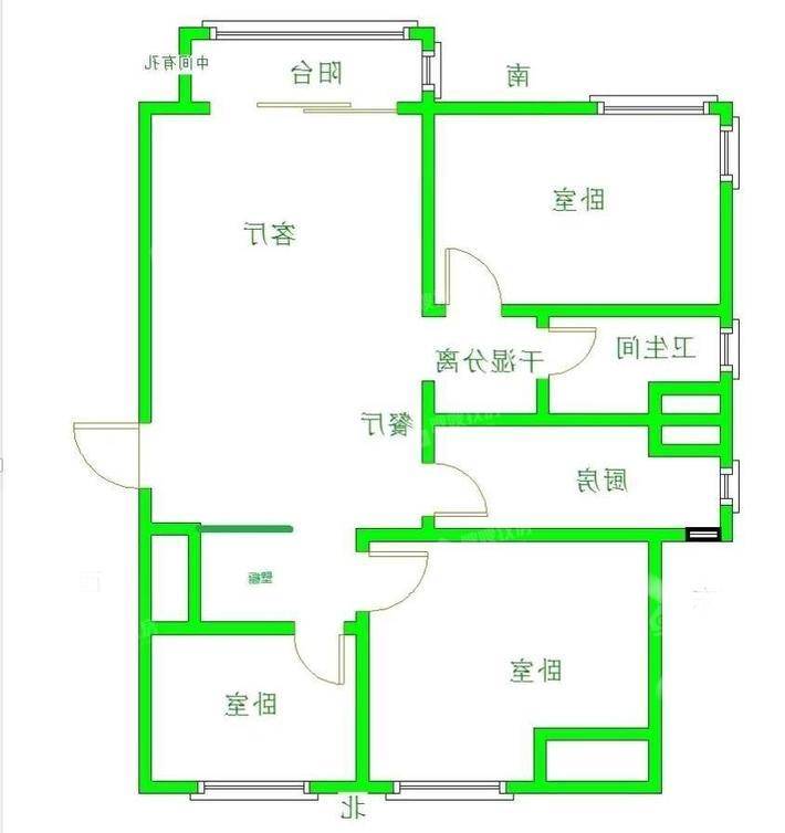宏宇城（A区）3室2厅1卫118㎡