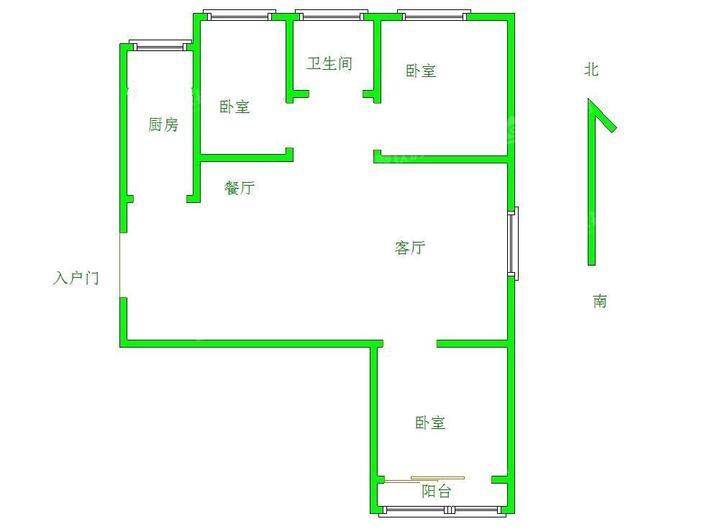 长芦世纪城3室2厅1卫115㎡