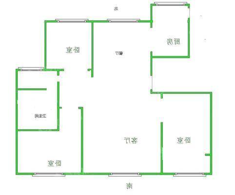 天成明月洲西区3室2厅1卫121㎡