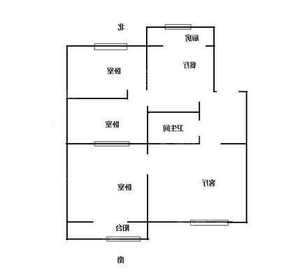 体育局宿舍3室2厅1卫111㎡