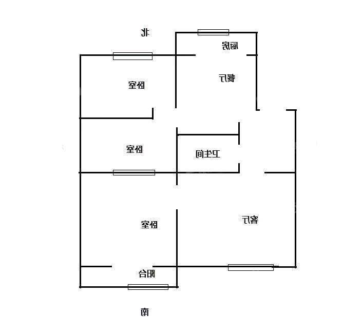 体育局宿舍3室2厅1卫111㎡