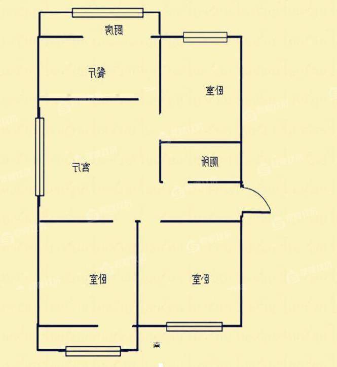 欣园小区3室2厅1卫106㎡