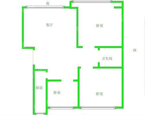 龙岸清华3室2厅2卫120㎡