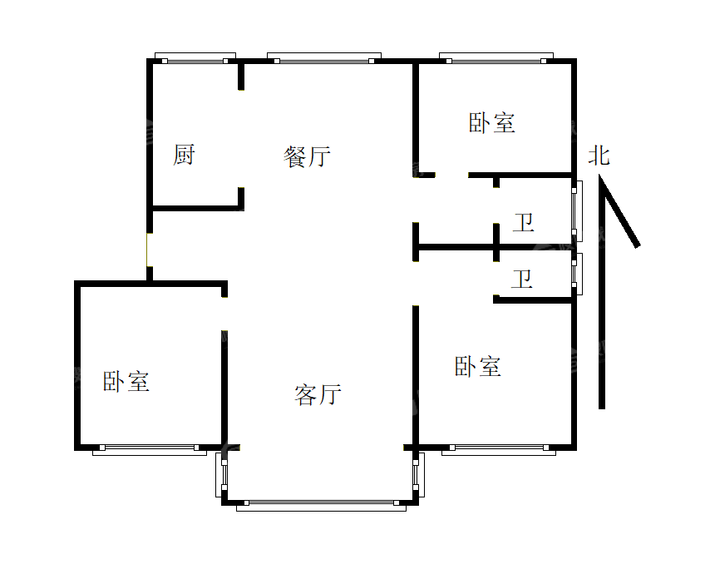 锦熙府3室2厅2卫127㎡