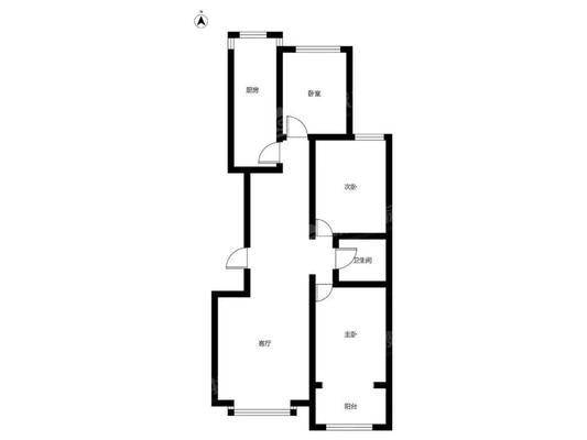 龙岸清华3室2厅2卫120㎡