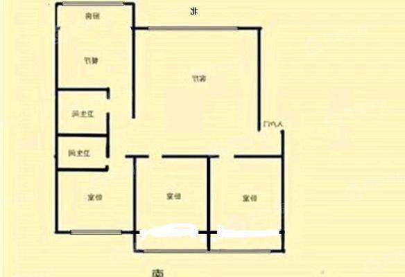 中心家园3室2厅2卫113㎡