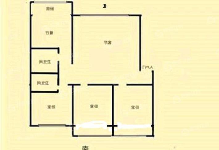 中心家园3室2厅2卫113㎡