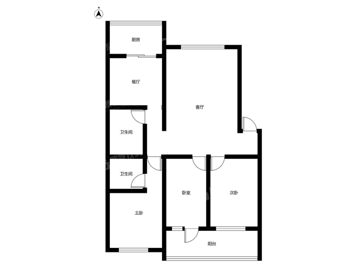 幞园新村3室2厅2卫118㎡