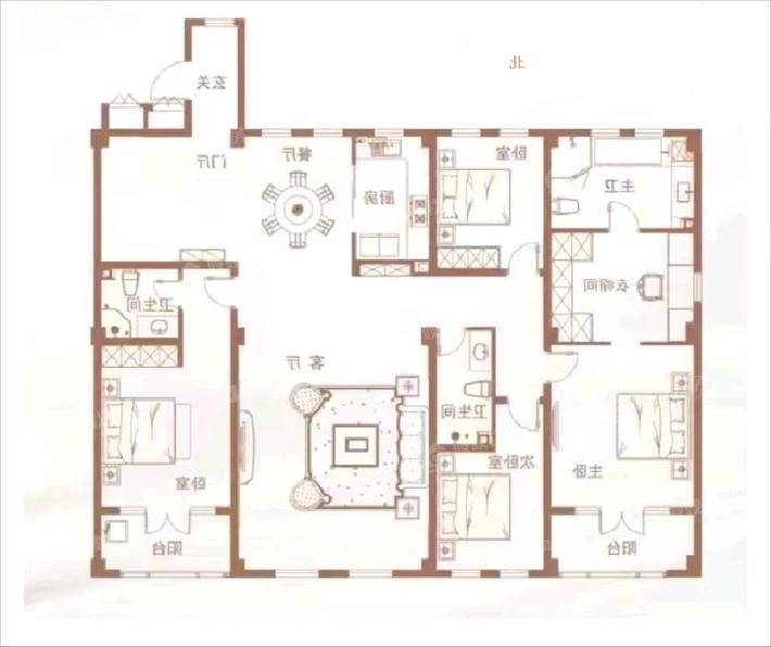 御湖公馆5室2厅4卫226㎡