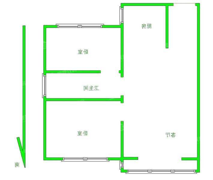 碧桂园江山樾2室2厅1卫89㎡