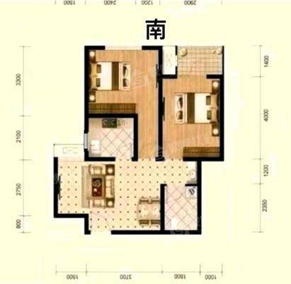 金域华城（金茂府）2室1厅1卫74㎡
