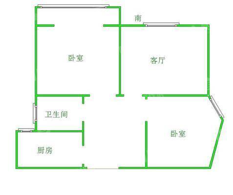 禧福荷堂C区2室2厅1卫71㎡