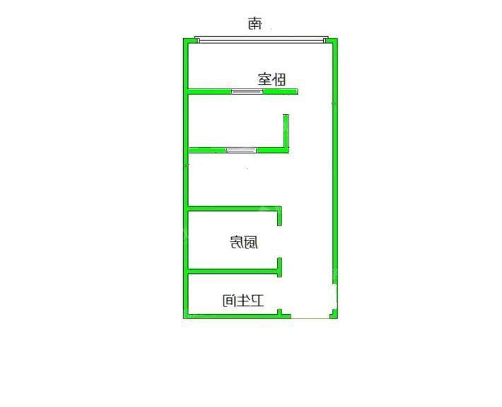 鼓楼上城西院1室1厅1卫57㎡