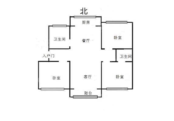 恒顺花园3室2厅2卫128㎡