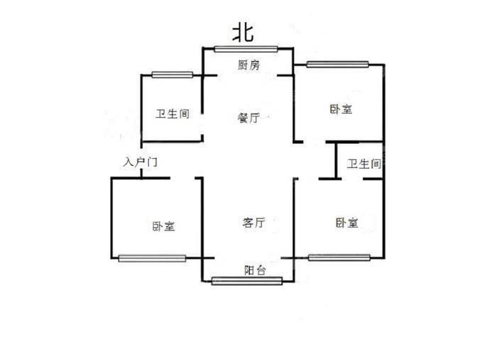 恒顺花园3室2厅2卫128㎡
