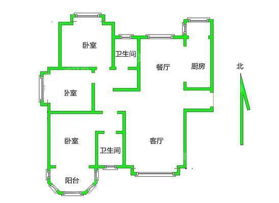 泰和世家（南区）3室2厅2卫128㎡