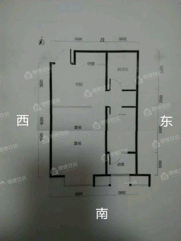 贻成御景狮城1室1厅1卫55㎡