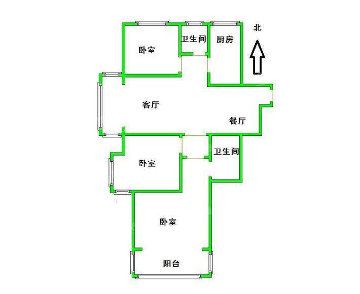 一世界回迁1-153室2厅2卫127㎡