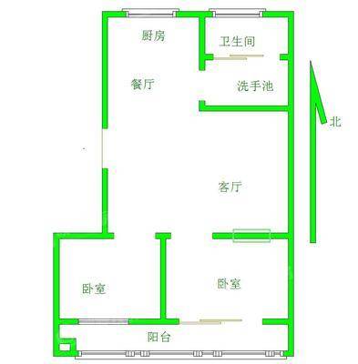隆华小区（二塑）2室2厅1卫94㎡