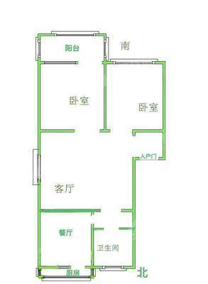 朝阳花园2室2厅1卫79㎡