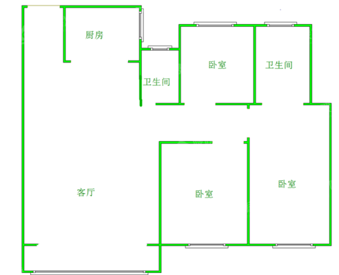 保利堂悦3室2厅2卫138㎡