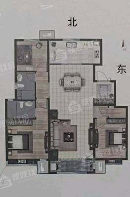 富力盛悦居3室2厅2卫127㎡