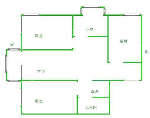 荣盛阿尔卡迪亚新儒苑3室2厅1卫92㎡