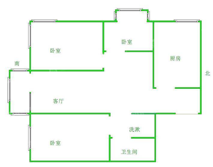 荣盛阿尔卡迪亚新儒苑3室2厅1卫92㎡