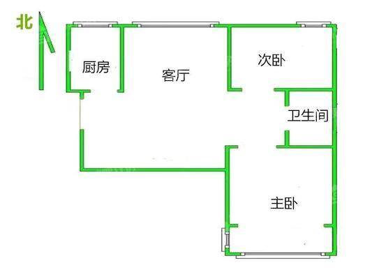 荣盛阿尔卡迪亚文承苑2室1厅1卫86㎡