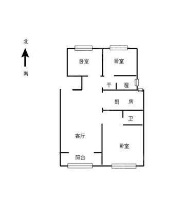荣盛花语城3室2厅2卫97㎡