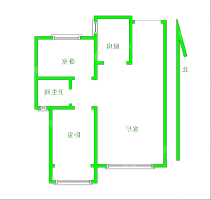 颐和尚城二区2室2厅1卫83㎡