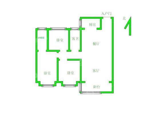 碧桂园江山印3室2厅2卫113㎡