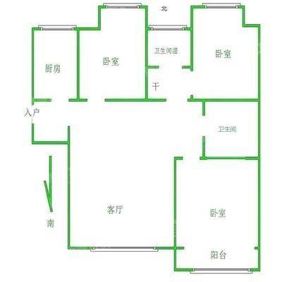 阿尔卡迪亚锦绣天地B区3室2厅2卫93㎡