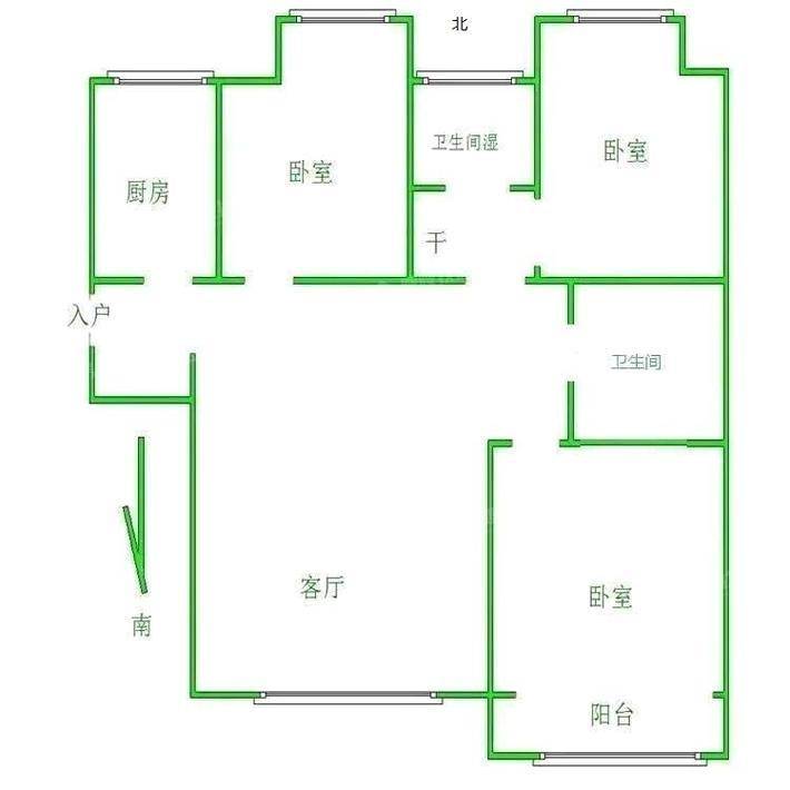 阿尔卡迪亚锦绣天地B区3室2厅2卫93㎡