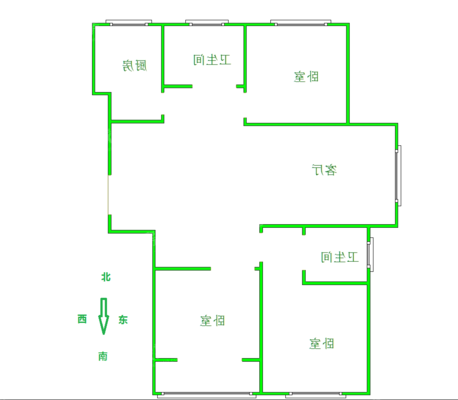 宏宇亚龙湾西区3室2厅2卫122㎡