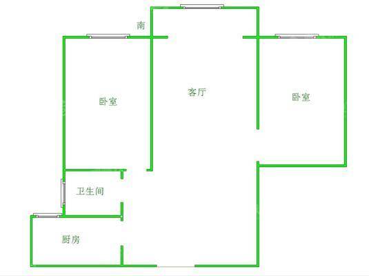 世纪家园2室2厅1卫85㎡
