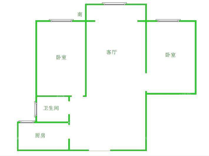 世纪家园2室2厅1卫85㎡