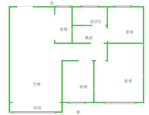 吾悦华府3室2厅1卫110㎡