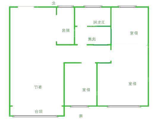 吾悦华府3室2厅1卫110㎡
