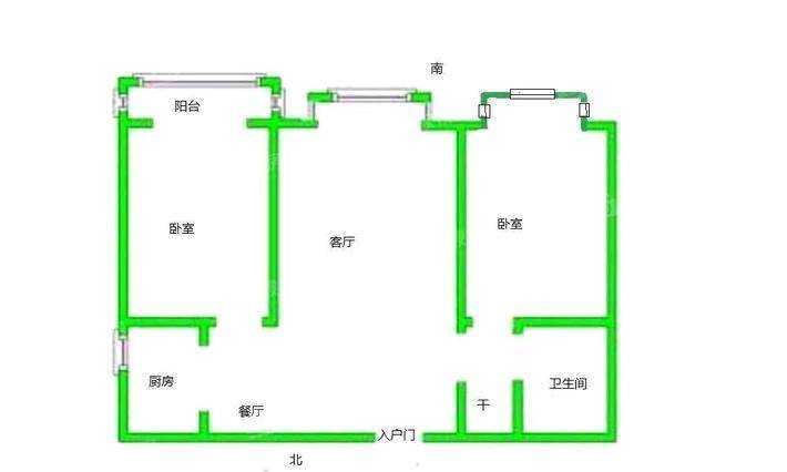 佳苑领域3室1厅1卫88㎡