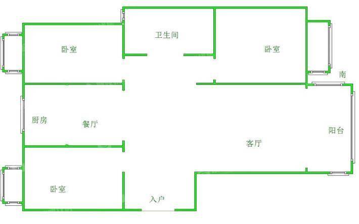 荣盛阿尔卡迪亚文景苑3室2厅1卫113㎡