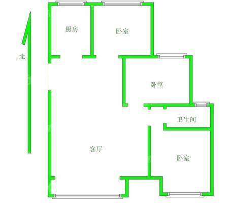 荣盛香堤荣府3室2厅1卫103㎡