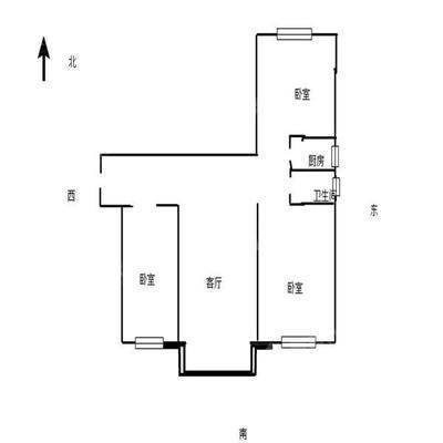 颐和文园东院3室2厅1卫106㎡