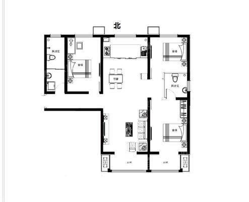三里家园3室2厅2卫127㎡