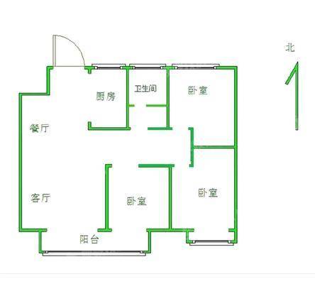 石榴玉兰湾3室2厅1卫106㎡