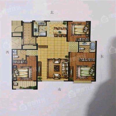 天成和园3室2厅2卫136㎡