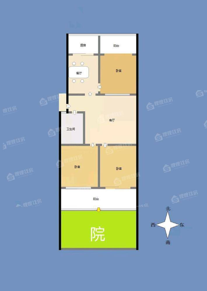 广信小区3室2厅2卫103㎡